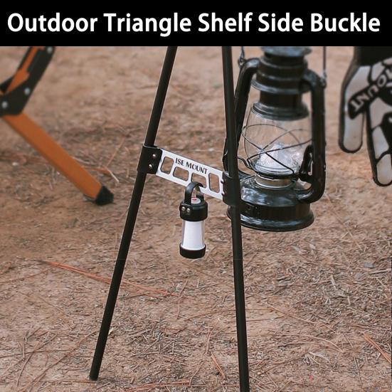 Triangle Rack Buckle Hole Design High Hardness Good Toughness Stable Easy to Install Hanging Items Stainless Steel Camping