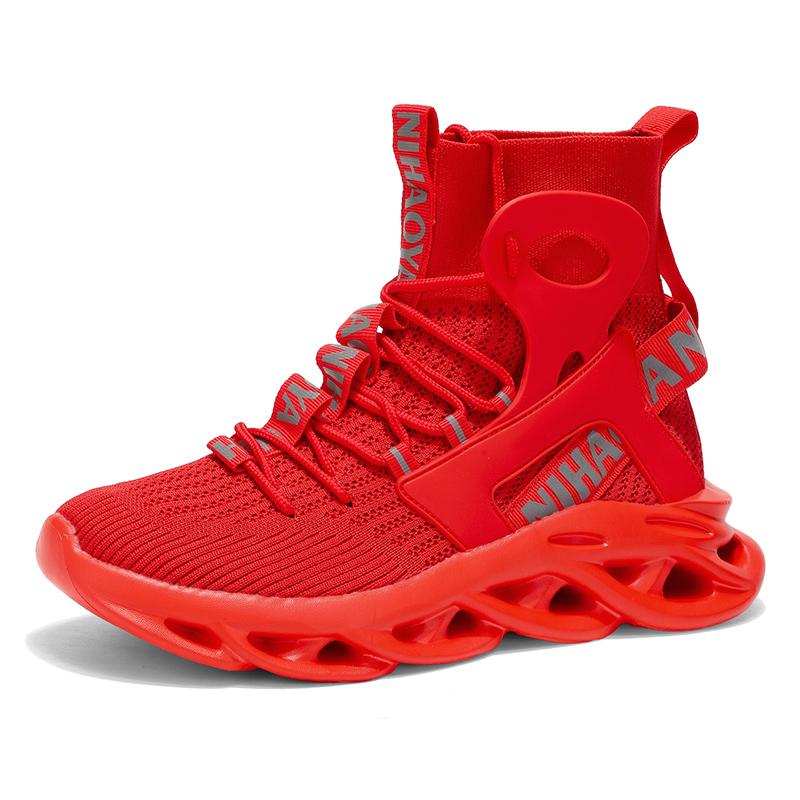 TUINANLE Tides Men Breathable High Top Tenis Sneakers Sport Running Casual Lace Up Walking Sneakers