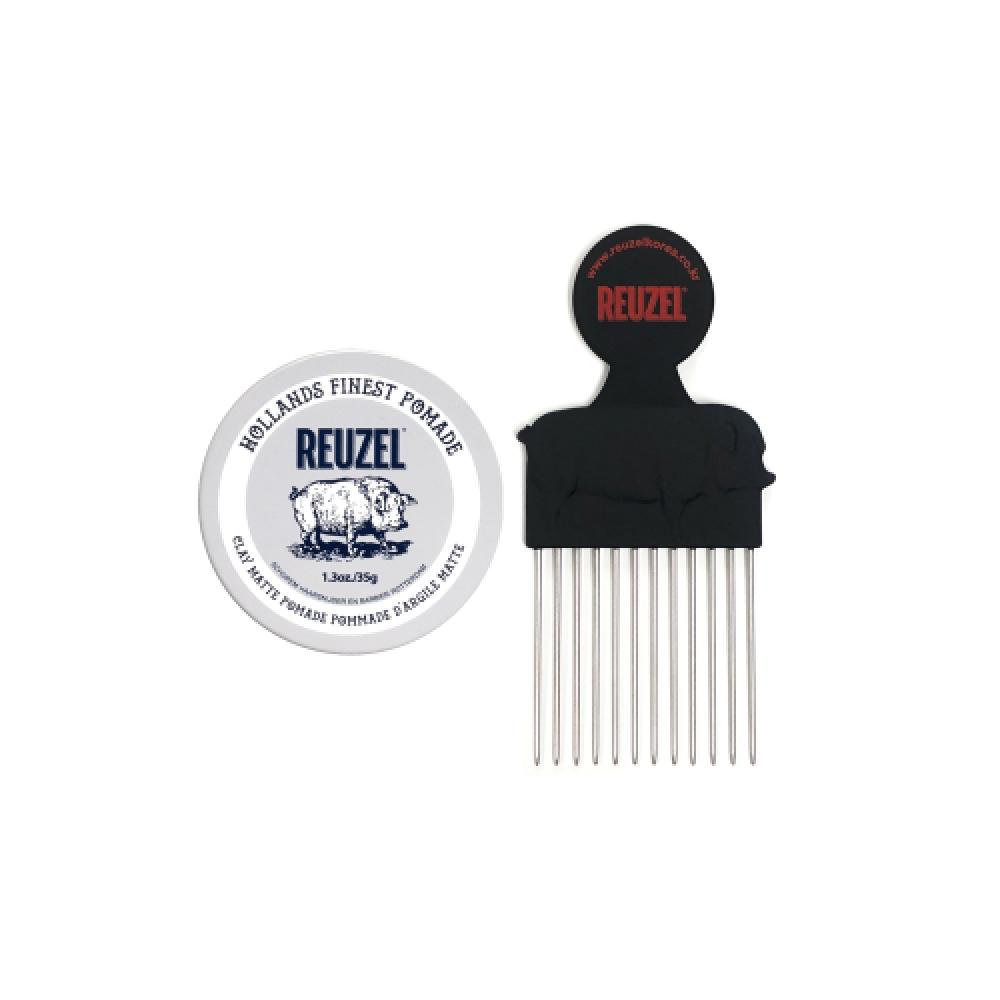 

Reuzel Clay Matte Pomade 95g + Pomade Special Comb none