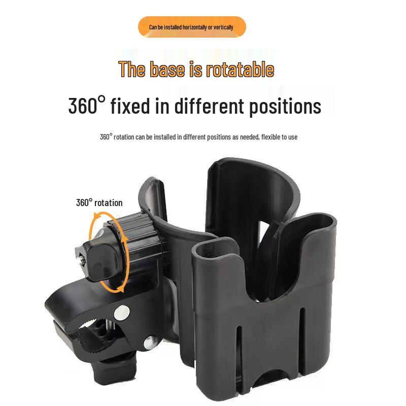 

Universal Self-Propelled Stroller Cup Holder & Mobile Phone Mount жовтий