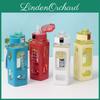 Stylish Portable Plastic Water Bottle With Straw, Modern Design, 700ml