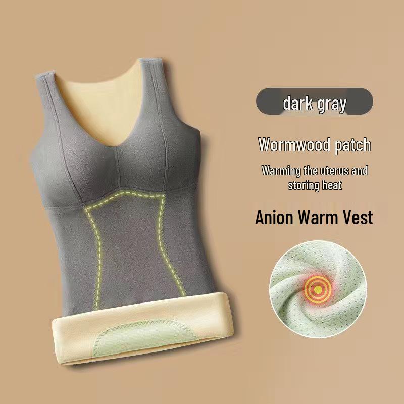 

Женский бесшовный базовый слой из вельвета с флисовой подкладкой, теплый жилет для осени/зимы 2XL (100-120 jin)