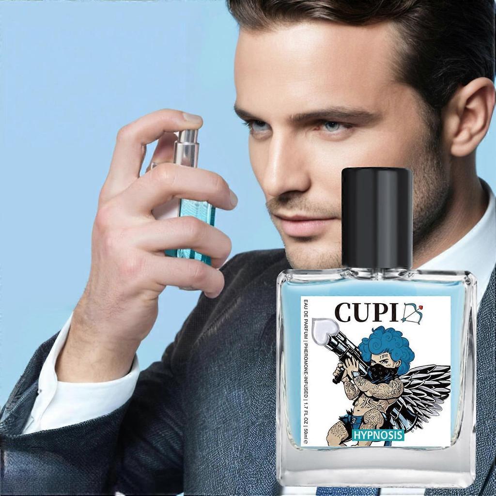 50ml Cupid Hypnosis Pánský feromonový parfém, Prémiová dlouhotrvající kolínská voda pro přitažlivost méně