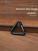 Outdoor Sports Quick-Release Triangle Climbing Buckle Keychain