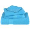 VidaXL Serviettes d'invité 4 pcs turquoise 30x50cm 360 g/m² 100% coton, serviette, serviette de visage, ensemble de 136972