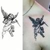 1 Sheet Graffiti Anchor Compass Temporary Tattoos For Adults Hands Necks Ankle, Fake Tattoo Stickers Waterproof Realistic Tatoos
