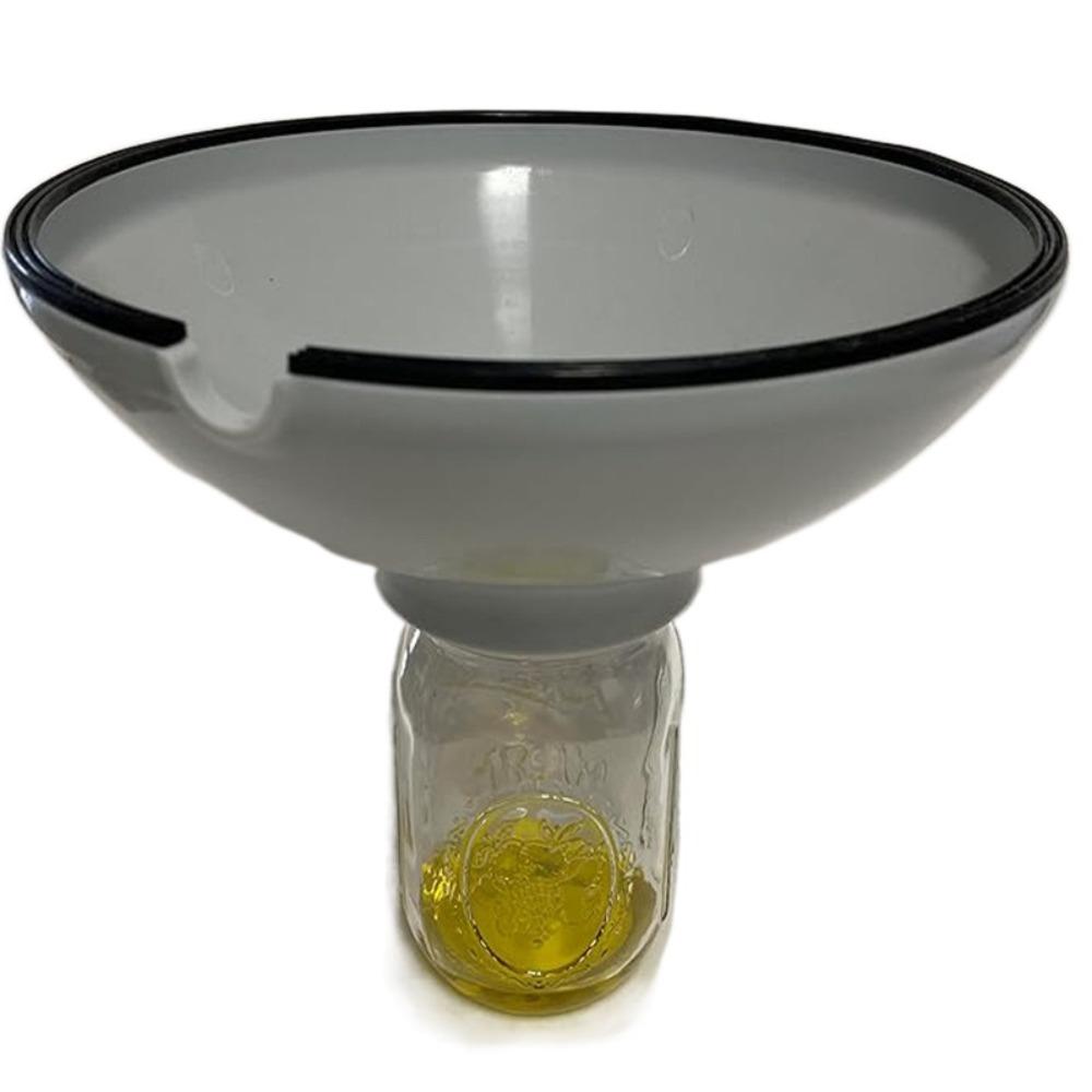 

Spill Proof Grease Drainer Intelligent Filter Grease Remover Kitchen Oil Strainer for Kitchen Use сірий