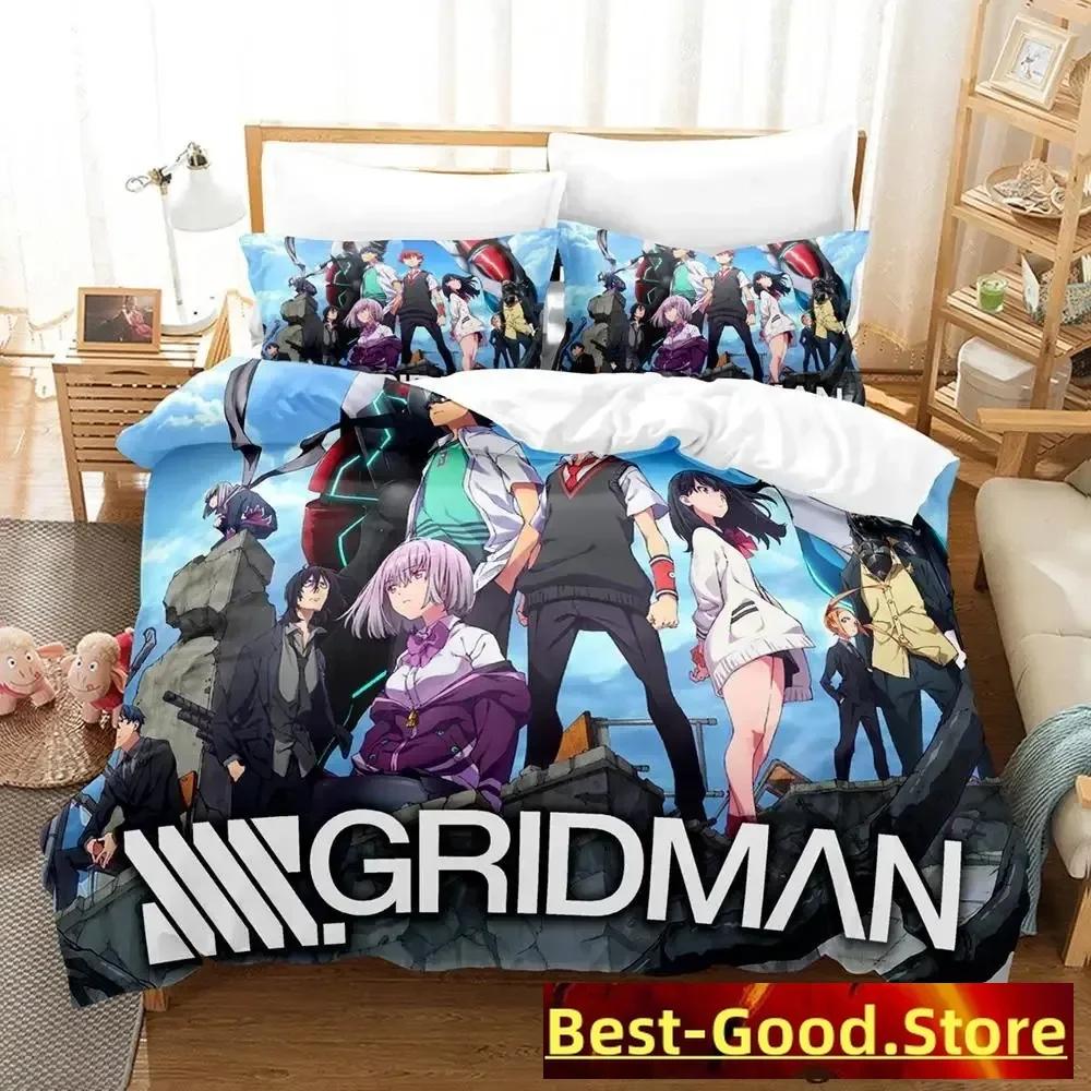 Ssss Gridman Bedding Set Single Twin Full Queen King Size Bed Set Adult Kid Bedroom Duvetcover Sets Anime Parure De Lit Bed