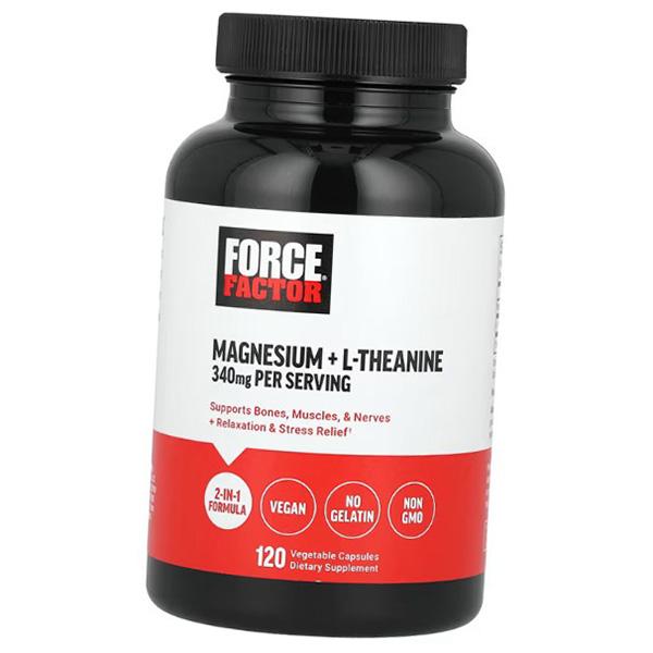 

Магний плюс L-теанин, Magnesium + L-Theanine, Force Factor 120вегкапс (36641027) 120vcaps