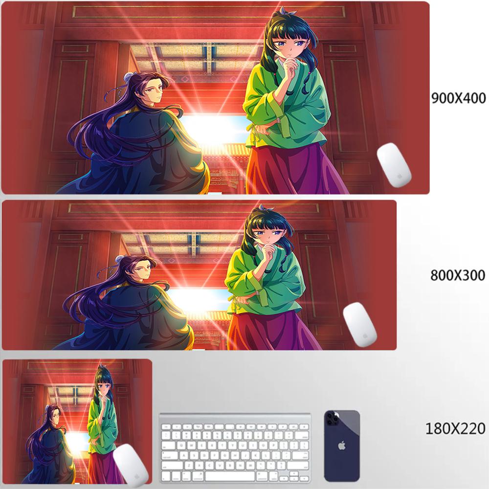 Große Mauspads Laptop Gaming Zubehör Computer Gamer Anime Tastaturunterlage Mauspads Schreibtisch Die Apotheker-Tagebücher Mauspads