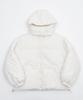 WEGO Hooded Puffer Winter Korean Size 2-Way Jacket, Outerwear, Jacket, Padded, Style, Fall/Winter, Gift, Women's, S, White/Ivory