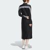 Adidas X Samuel Gui Yang Striped Colorblock Side Split Long Sleeve Dress Women Dress Black JF6666