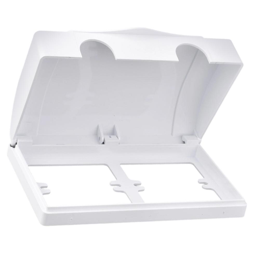 2 Gang Socket Waterproof Box 86 Type Wall Switches Cover Dustproof Box Plastic Electrical Outlet Cover Easy to Install