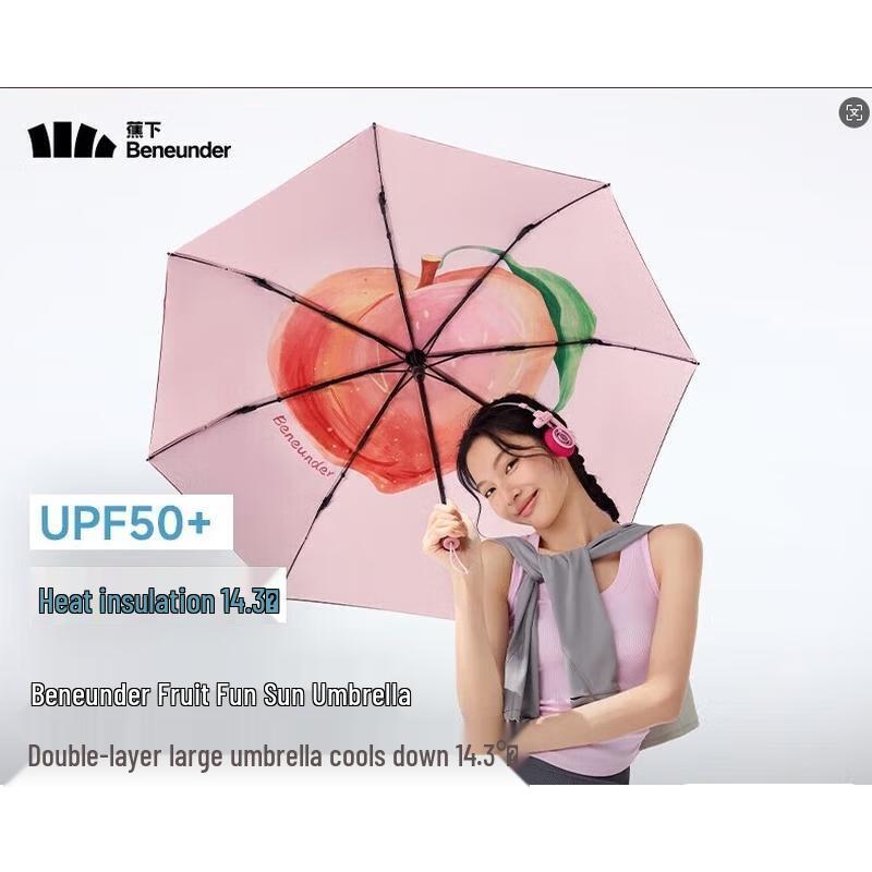 Beneunder Three-Fold Automatic UV Protection Umbrella