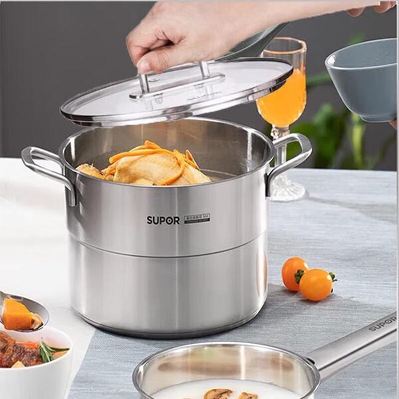 SUPOR 304 Stainless Steel Steamer Pot
