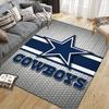 Cowboys Flannel Printed Carpet, Home Sofa Decoration for Living Room & Bedroom, Non‑Slip Play Flannel Floor Mat for Game Room