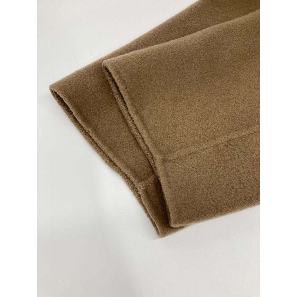 SACRA 121500011 BROWN WOOL BLEND DOUBLE BREATH REVER TAILORING L.COAT Coat 38 BrownUsed