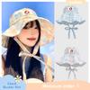 Summer Cute Plaid Strap Fisherman Hat For Women With Uv Protection And Large Brim Outdoor Mountaineering Sun Protection Sun Hat