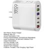 3.5A 65W Phone Charger Head 3USB 3Type-C Fast Charging High Power Universal US Plug Travel Wall Charger Adapter