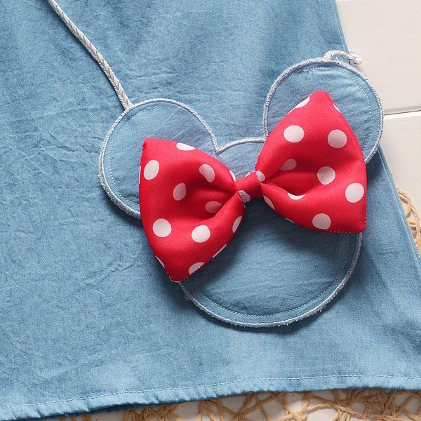 Kids Baby Girl Dress Demin Flying Sleeves Dress Gown Party Dress Sleeveless Clothes Girls Ruffle Outfits