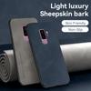 S 10 9 8 Luxury Vintage Sheepskin Leather Case For Samsung Galaxy S10 S9 S8 Plus 5g Men Business Retro Back Cover S10plus S9plus