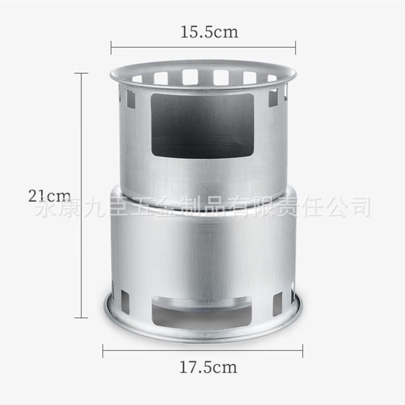ZhiShi Portable Folding Outdoor Wood Burning Stove & Water Heater Set