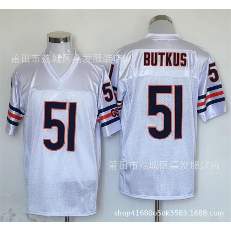 Chicago Bears Vintage NFL Football Jersey Mens Cotton Sports Tee Retro Embroidered Team Apparel