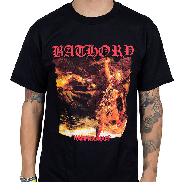 Bathory Hammerheart Band T-Shirt 100% Cotton Graphic Tee Men Women Summer Streetwear Top S разноцветный