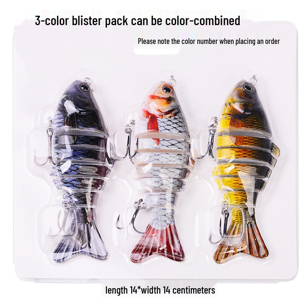 10 cm Multiförsedd Bionisk Fiskedrag, 15.5 g, Sju-delad Långkastande Konstgjort Bete