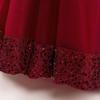 Girls' Formal Sequin Mesh Flower Princess Dress for Big Kids