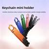Mini Foldable Keychain Phone Stand Adjustable Lightweight Scratch Resistant Holder for Desk Live Streaming Outdoor Video Shooting