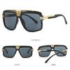 Steampunk Flat Top Square Sunglasses Women For Men  Popular Sun Glasses Vintage Luxury Brand Designer Punk Oversized Shades