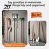 Wall Mounted Organizer for Hammers Mount Garage Tool Organizer, Heavy Duty ABS Compact Storage Bracket, Weather Space Saving Hooks Resistant