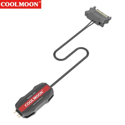 RGB Remote Controller ARGB 5V 3PIN To SATA 1 To 4 Sync Motherboard Cable Extension Line for PC Fan Cooling Fan Light Strip