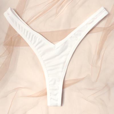 Women Thong Panties Thin Low Waist Seamless Solid Color Good Breathability Lady Underpants Female Daily Underwear