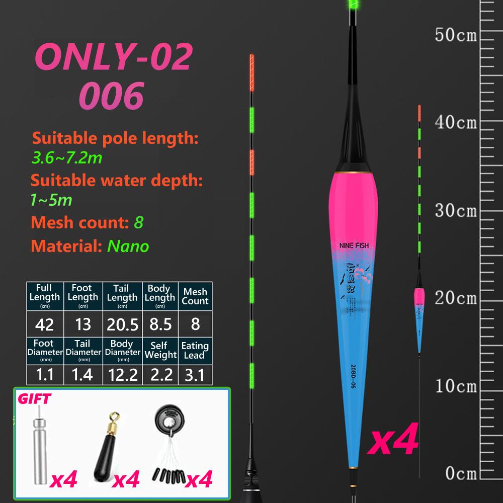 2/4 Stück intelligente nanoelektronische Fischschwimmer, hochempfindliches Wasser, schattenloses Nachtlichtschwimmer, LED-Farbwechsel, automatischer elektronischer Nachtschwimmer
