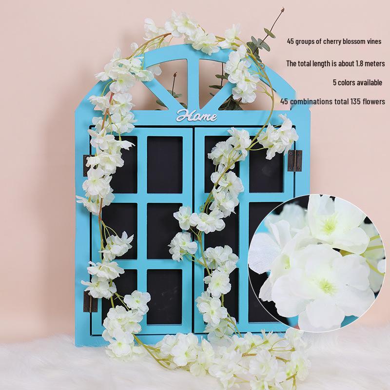 Cherry Blossom Vine Wall Hanging for Outdoor and Indoor Ceiling Decor