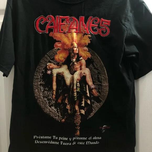

Caifanes Black Short Sleeve Cotton T Shirt Full Size S5XL Unisex T-Shirt XL