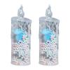 1Pc/2Pcs Eternal Flower Flameless Candles LED Flickering Pillar Candles Valentine's Day Night Light for Wedding Home Decor