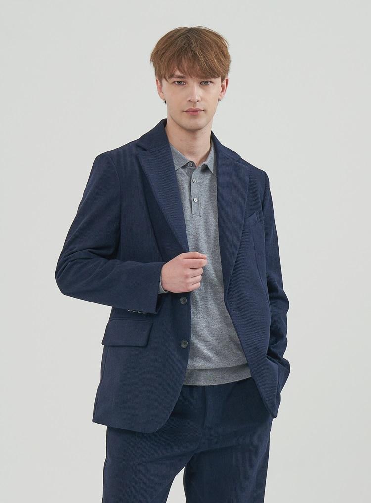 Comspace1980 Corduroy Oversized Blazer_Navy