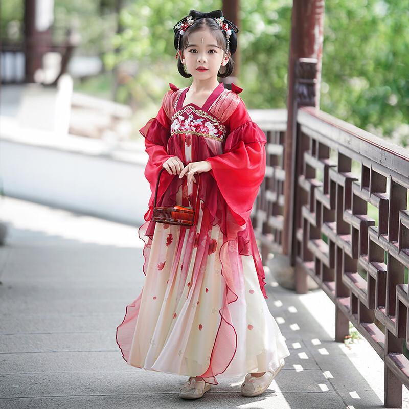 Anneyol Girls' Chinese Style Hanfu Princess Dress