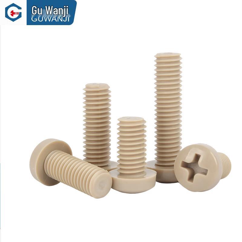 GUWANJI PEEK Nylon Cross Recessed Pan Head Machine Screws
