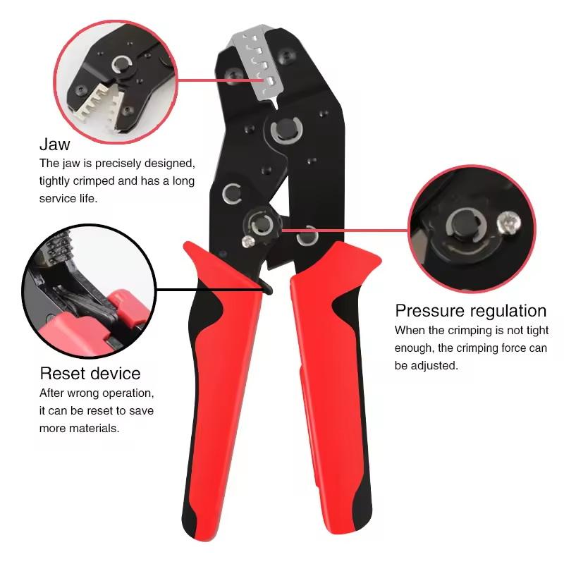 1 Set Crimping Pliers Set Wire Crimping Plier Box Kit For Tube Insulation Terminals Electrical Multi-functional Clamp Tools