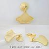 4 Pcs Decorative Golden Leaf Shape Knob Door Handle Cabinet Drawer Cupboard Pull Dresser Single Hole Knobs Handles for Kitchen Furniture Cabinet
