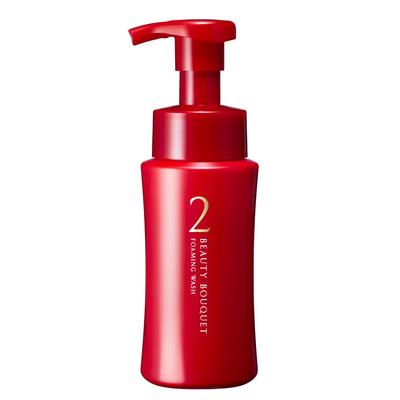 Beauty Bouquet Moisturizing Foam Face Wash 180ml & Refill - Gentle, Additive-Free Cleanser for Aging Skin, Collagen & Hydration