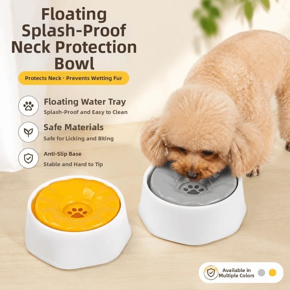 Floating Design Pet Dog Bowls Spill-Proof Detachable Dog Drinking Water Feeder Pet Supplies