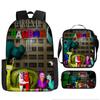 Traditional Creative Cool Total Drama 3D Pattern Pupil Schoolbags For All Oxford Water-resistant Laptop Versatile Journey Rucksacks