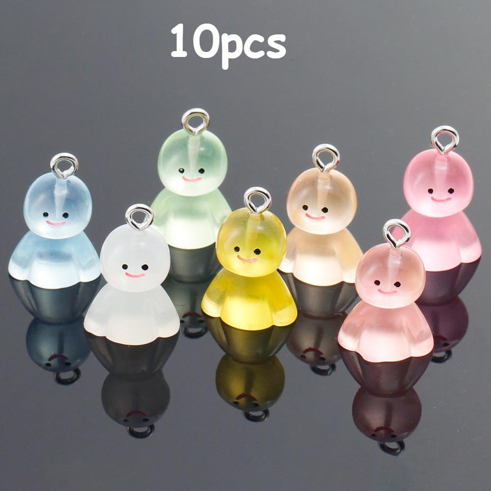 

10 шт. Светящиеся в темноте подвески-снеговики - DIY изготовление ювелирных изделий, серьги, ожерелье и аксессуары для брелоков - Рождественские материалы для рукоделия