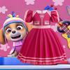 Paw Patrol Skye Princess Dress - Kids' Cosplay Costume with Puffy Skirt