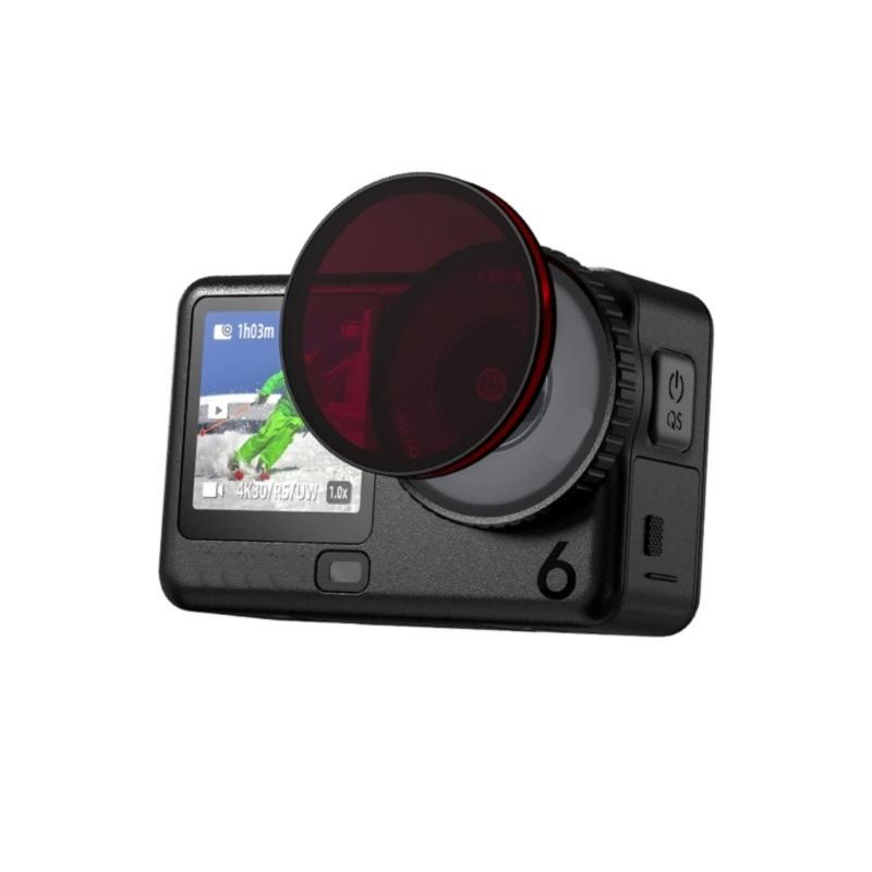 Professioneller ND-Filter für Action 6 Action-Kamera Zubehör Optisches Glas Aluminiumrahmen Filter Einfache Installation